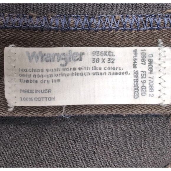 Wrangler 936KCL Cowboy Cut Jeans Mens 38x32 Actual 36.75x31.5 Brown Western USA - Picture 5 of 14